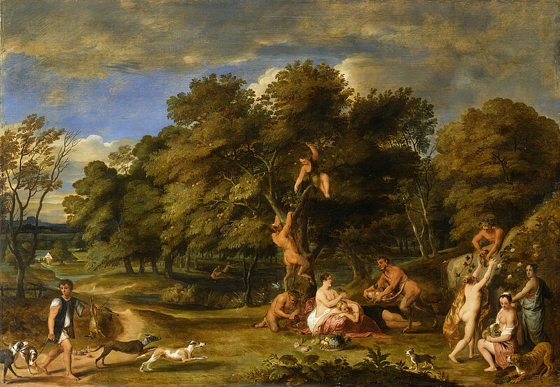 Landscape with nymphs and satyrs