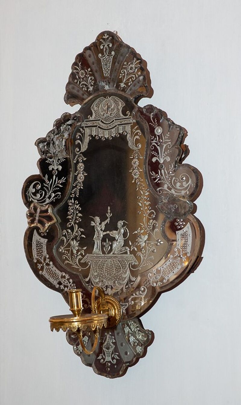 Barocke Spiegelapplike nach venezianischer Art