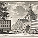 Die Pfarr- oder deren E.E.P.P.Franciscaner Kirche in Saltzburg. / La Paroisse, ou l`Eglise des R.R.P.P.Cordeliers à Salsbourg.