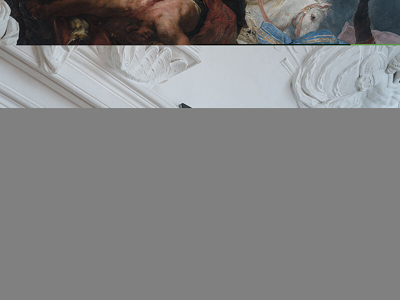 Stuckfigur Trabantenbild IV - Allegorie der Gewalt des Feldherrn