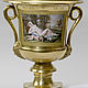 Nymphenburg vase with copies of paintings