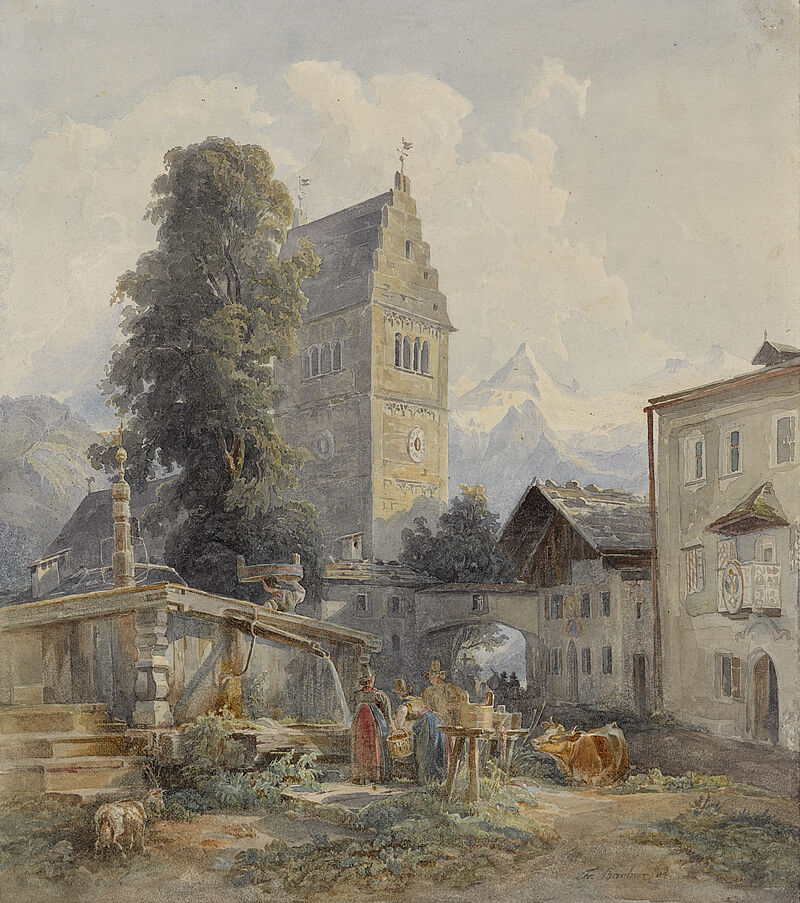 The Market-place in Zell am See