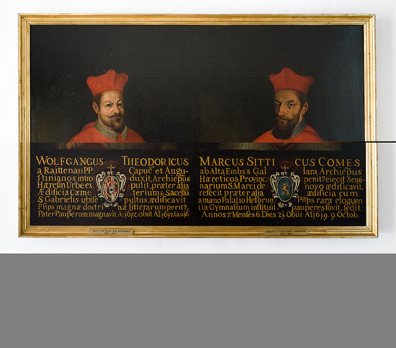 Doppelporträt Erzbischof Wolf Dietrich von Raitenau und Markus Sittikus von Hohenems