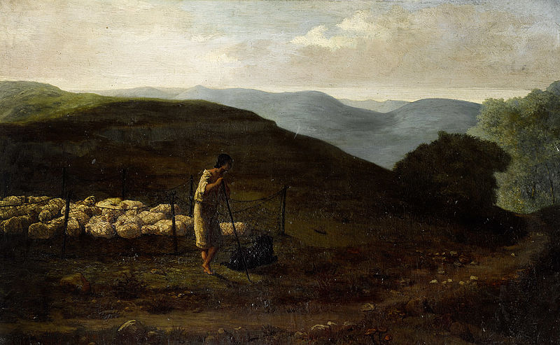 Mountain Landscape with Shepherd