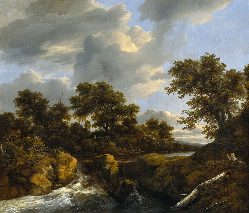 Landschaft mit Wasserfall