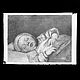 Wolfrum glass plate - Bernardo Strozzi, Sleeping Child, Inv.-no. 567