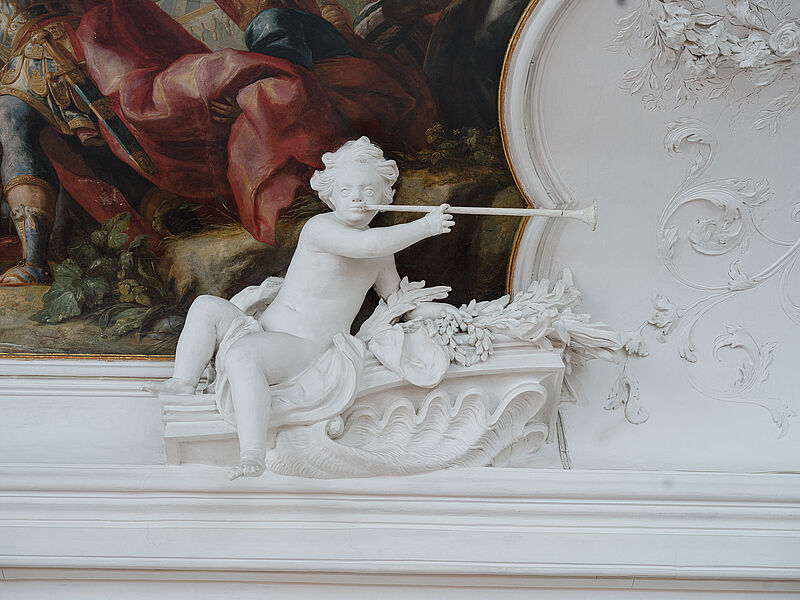 Stuckfigur Trabantenbild I - Allegorie der Gloria