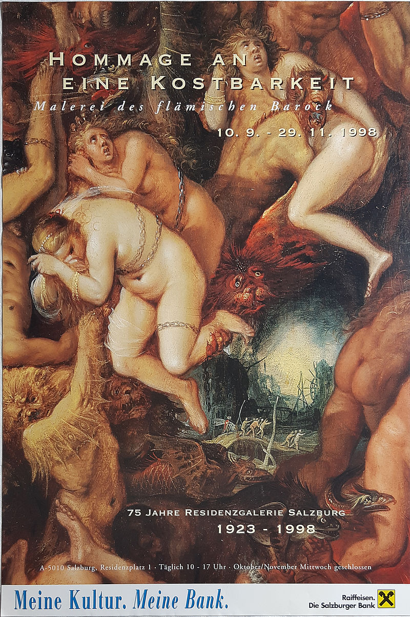 HOMMAGE AN EINE KOSTBARKEIT. Malerei des flämischen Barock 10.9.-29.11.1998
75 JAHRE RESIDENZGALERIE SALZBURG 1923 - 1998