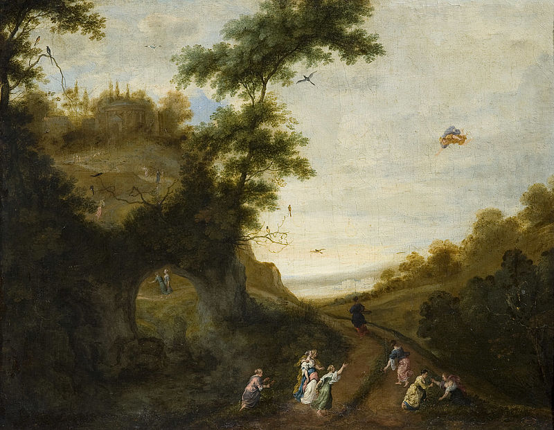 Landscape with Flying Mercury