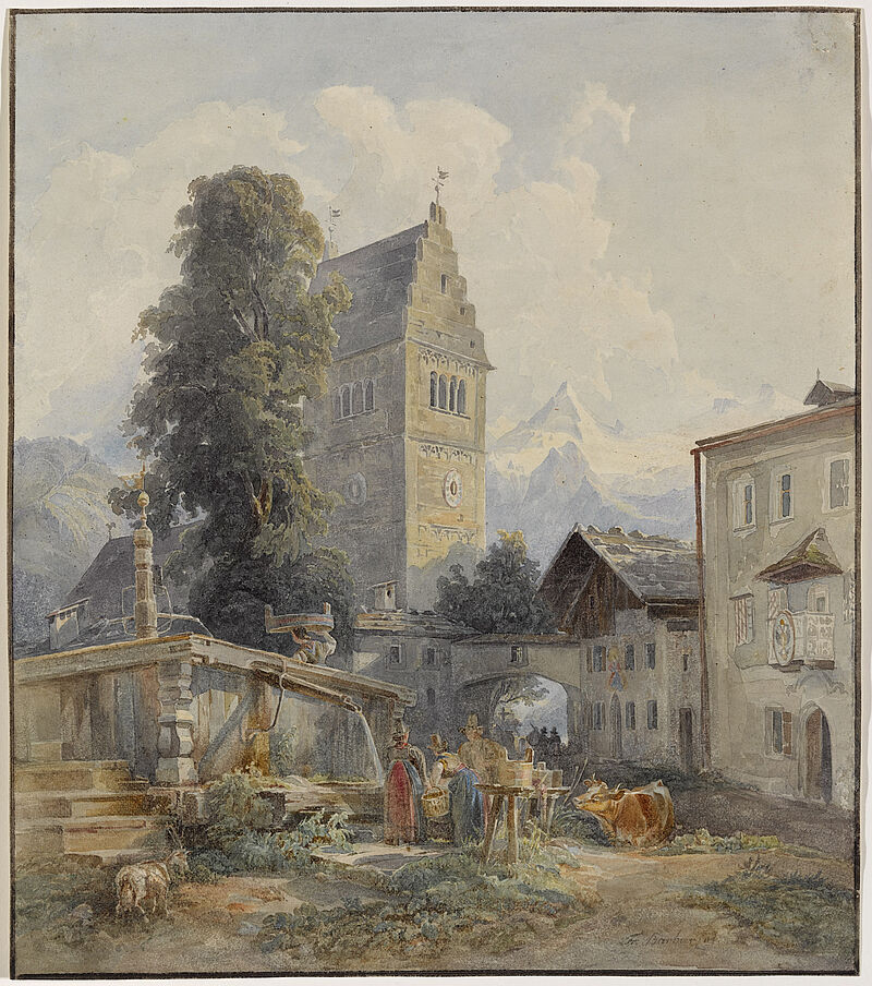 The Market-place in Zell am See