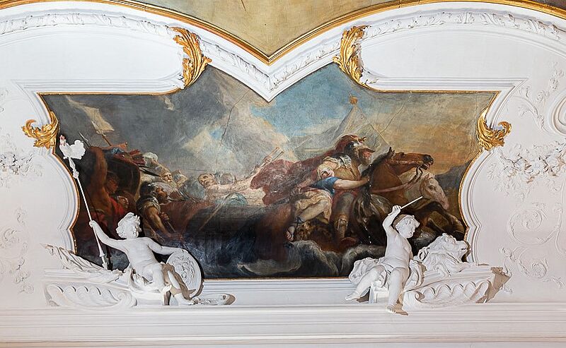 Deckengemälde Trabantenbild III - Das Pamphylische Meereswunder