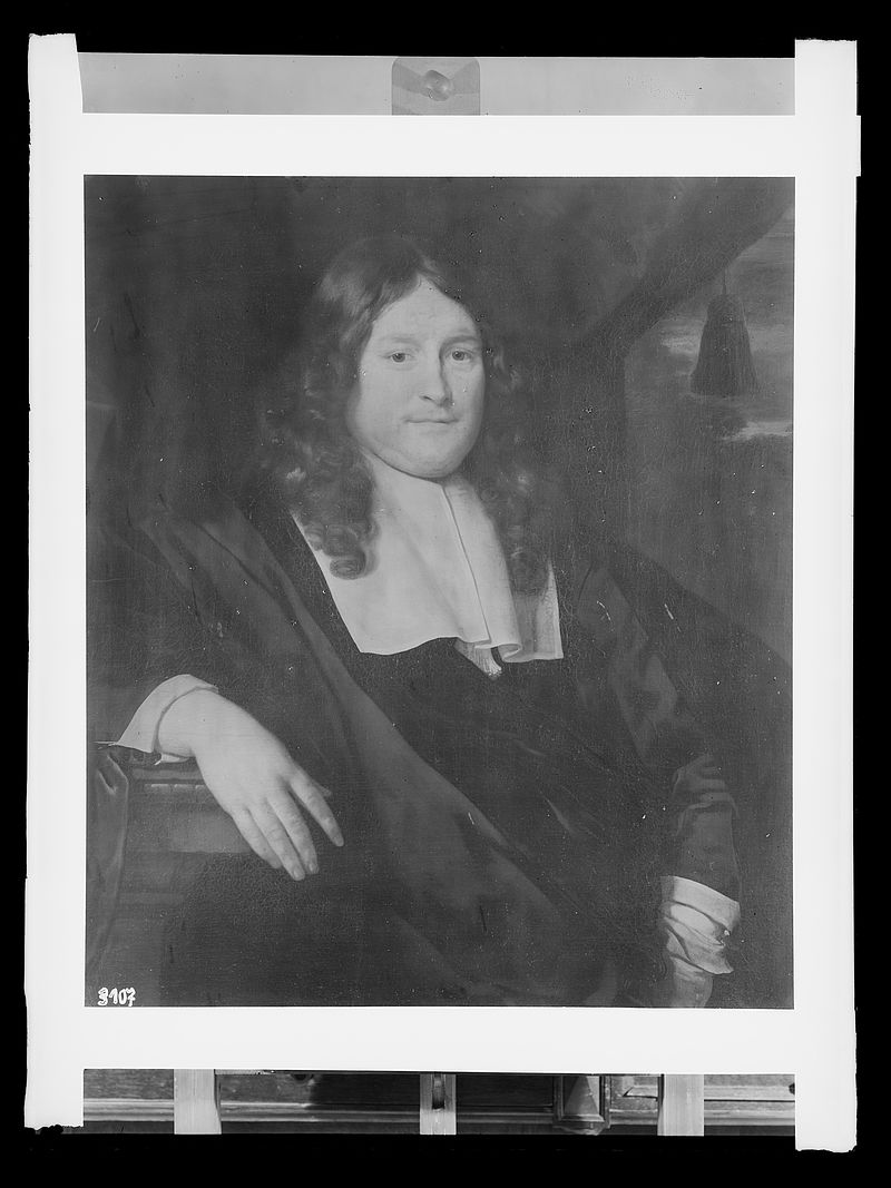 Wolfrum glass plate - Pieter Nason, Portrait of a Man, Inv.-no. 421