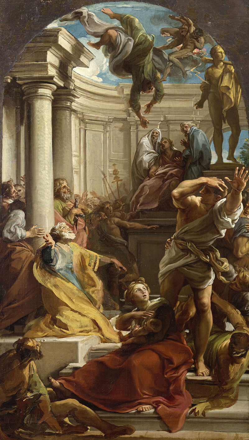 The Fall of Simon Magnus (Sketch for Santa Maria degli Angeli, Rome)