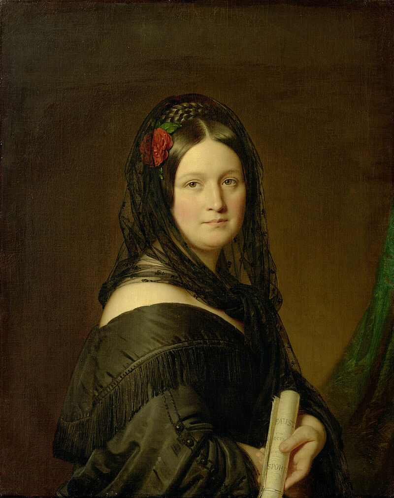 Beatrix Anna Josefa Einsle, née Weninger (24.6.1835 married Anton Einsle in Ofen; d 5.4.1882 aged 67)

Residenzgalerie Salzburg (in memoriam Roman Szalay - Donated by Anna Szalay)