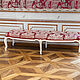 Barocke Sitzbank (sog. Banquette) im Stil Louis XV