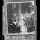 Wolfrum Glasplattennegativ - Barend Graat, Herr und Dame auf einer Gartenterrasse, Inv.-Nr. 537