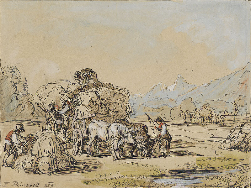 Grain Harvest in the district of Berchtesgaden