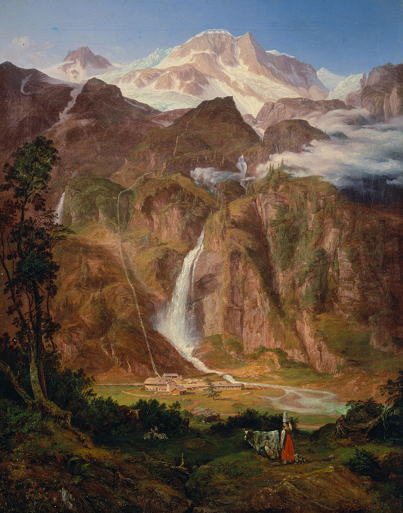 Kolm Saigurn in the Rauris Valley with the Sonnblick Mountain