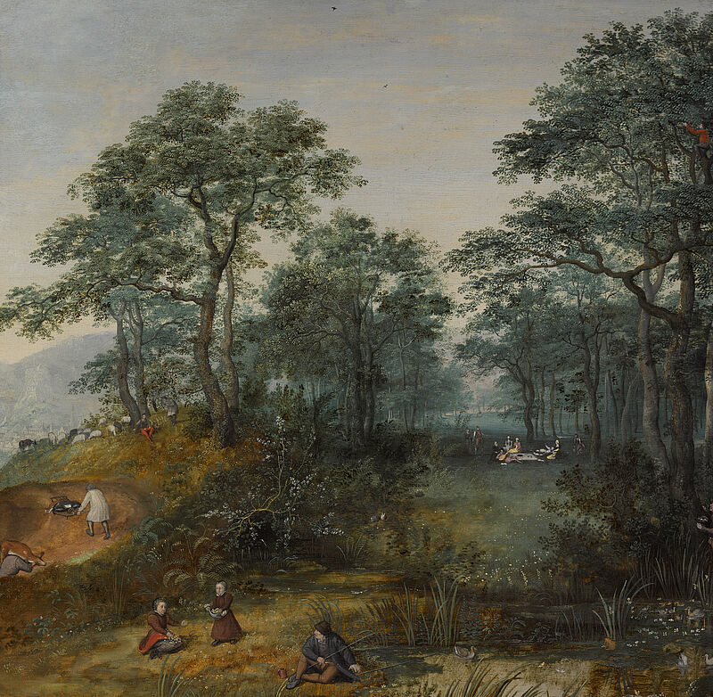 Wooded Landscape with Figures