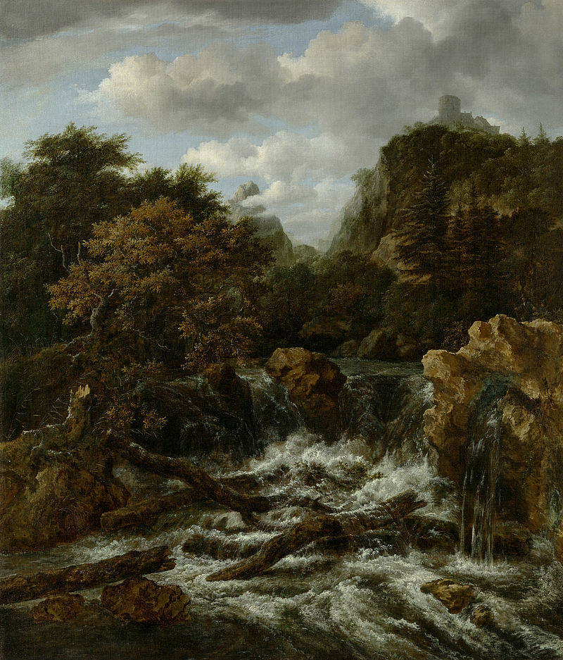 Norwegische Landschaft mit Wasserfall