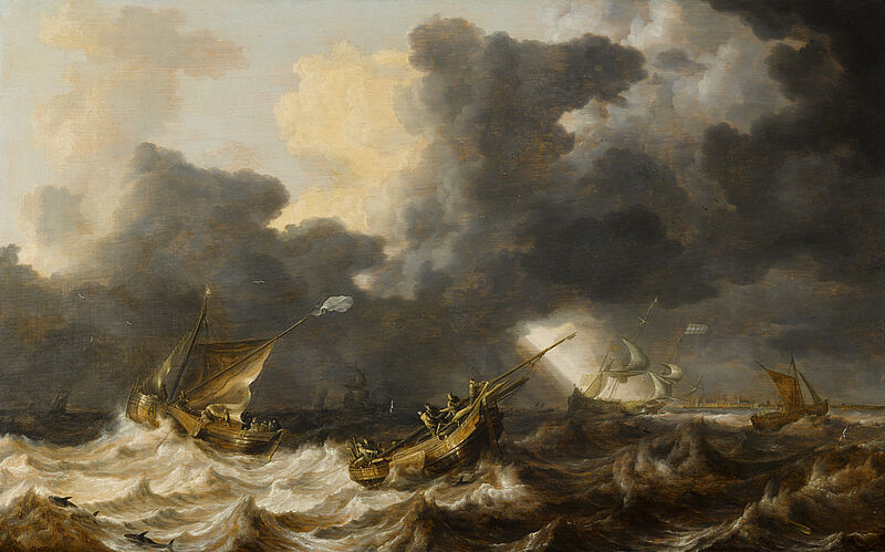 Sailing-boats in a Thunderstorm