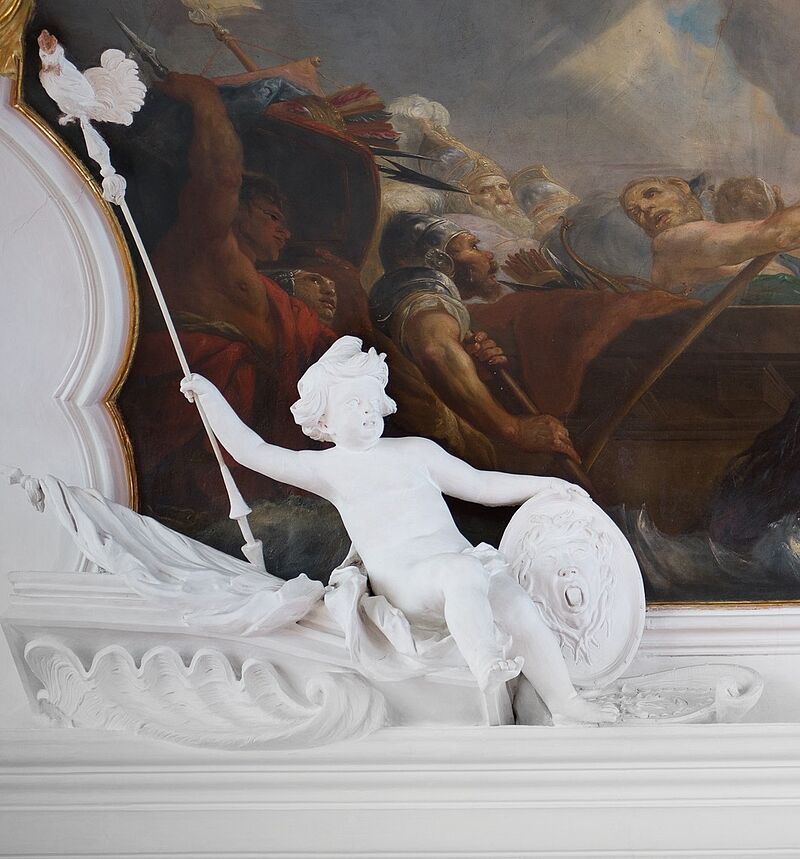 Stuckfigur Trabantenbild III - Allegorie der Vernunft
