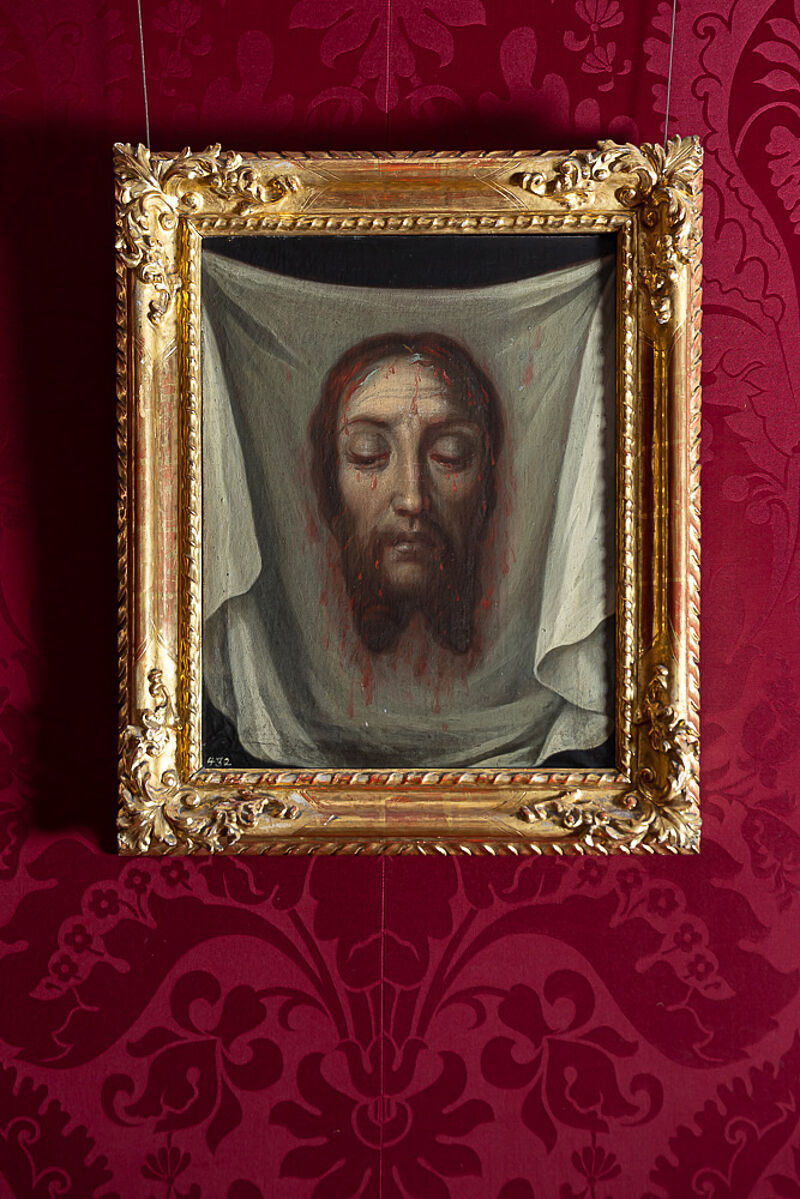 © Residenz zu Salzburg, Prunkräume, Foto: Stürzenbaum Darstellung des Schweißtuches Christi