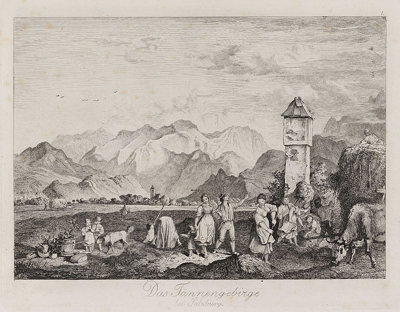 Das Tännengebirge bei Salzburg