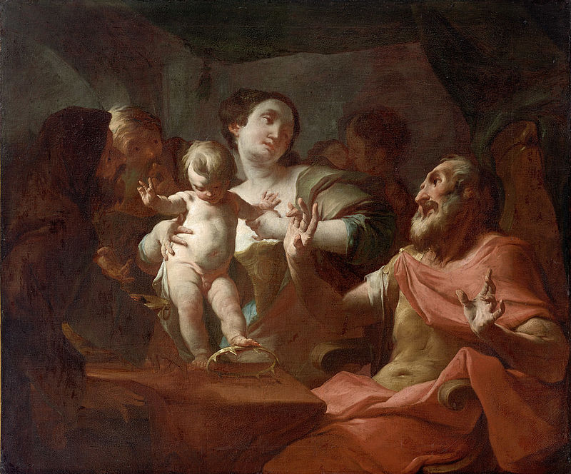 The Young Moses in front of Pharaoh