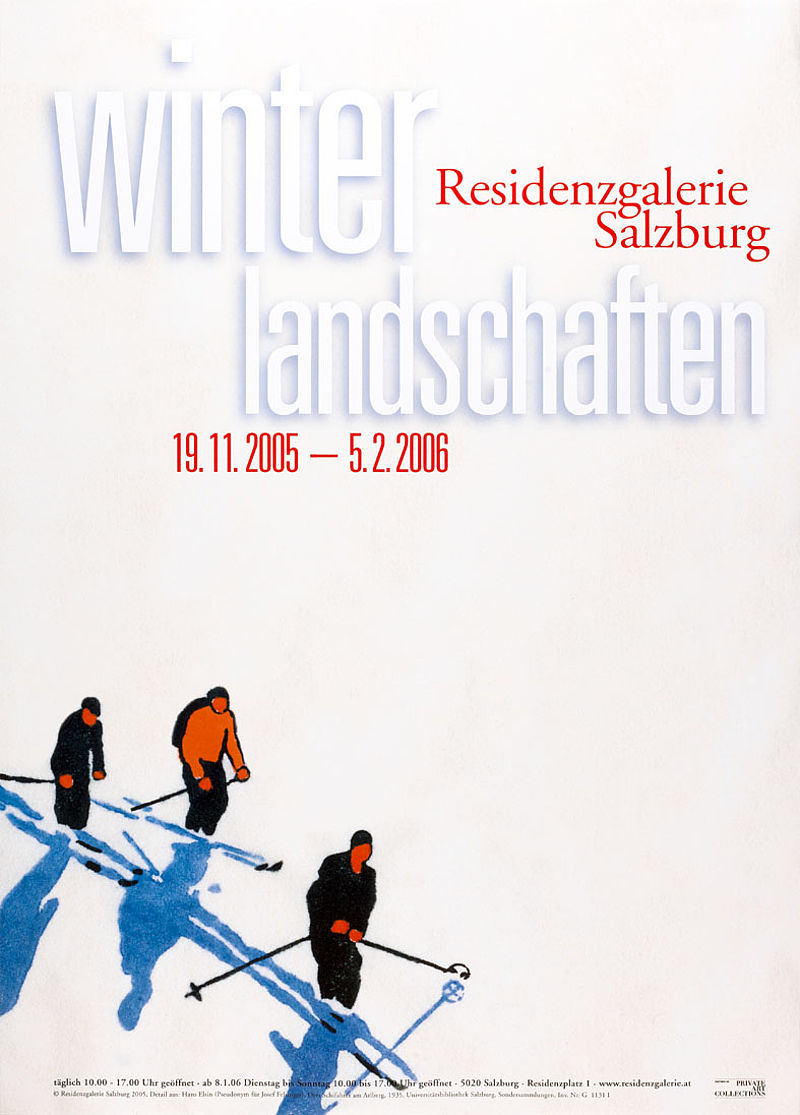 winterlandschaften Residenzgalerie Salzburg 19.11.2005-5.2.2006 - DIN A1