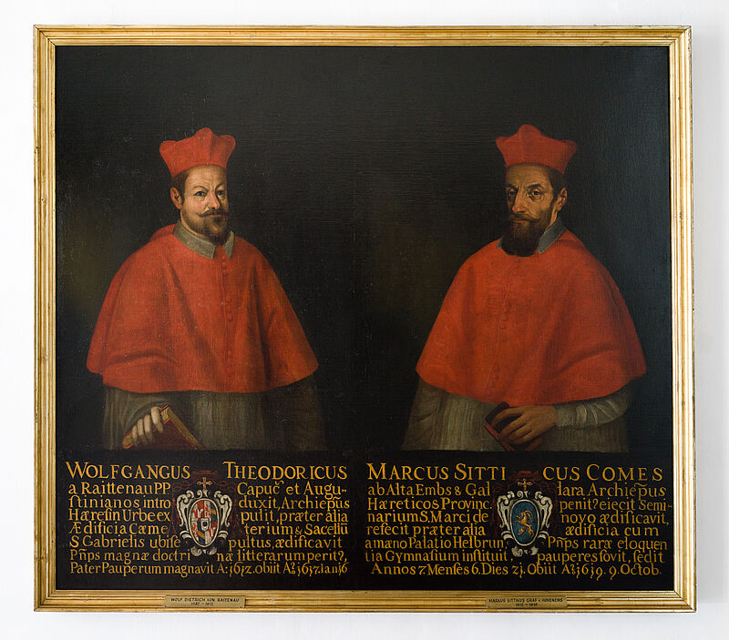 Doppelporträt Erzbischof Wolf Dietrich von Raitenau und Markus Sittikus von Hohenems