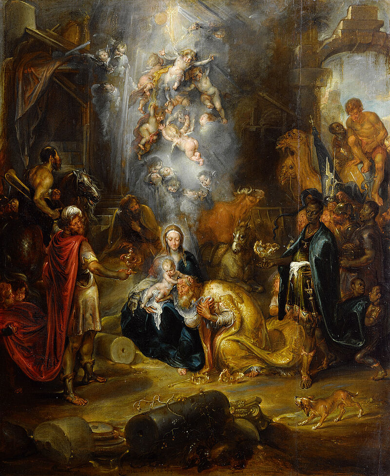 Adoration of the three Magi