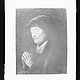 Wolfrum Glasplattennegativ - Harmensz. van Rijn Rembrandt, Betende alte Frau, Inv.-Nr. 549