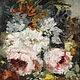 Flowers, recto - Sleeping White Dog, verso