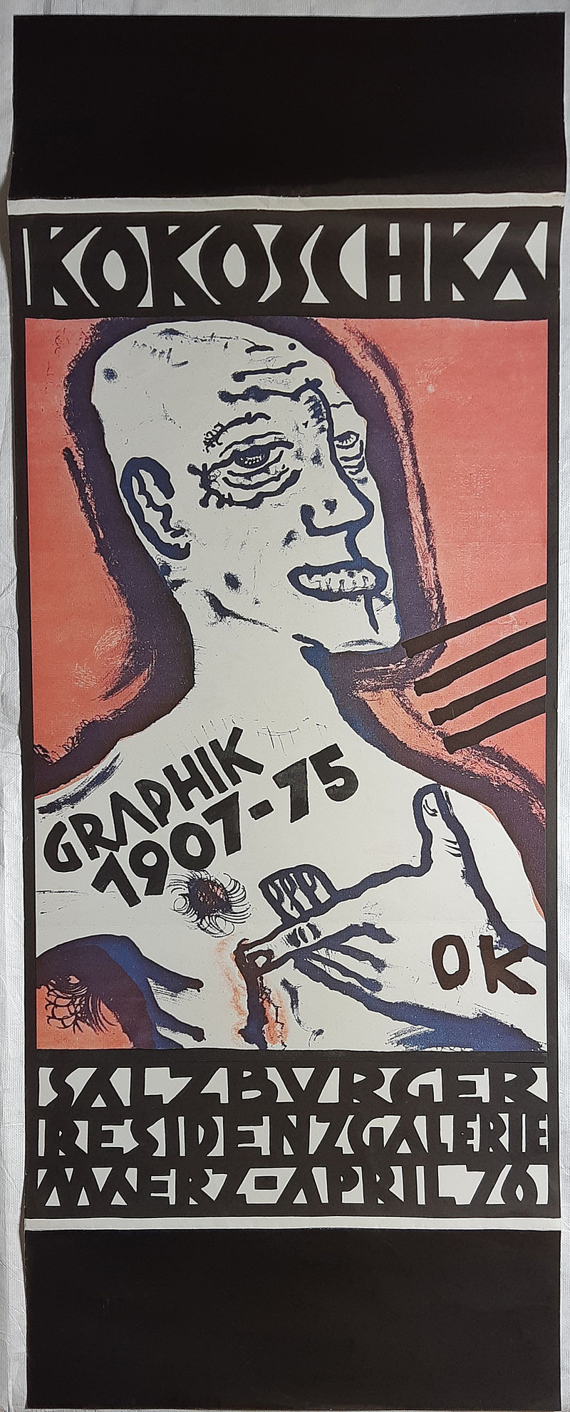 KOKOSCHKA GRAPHIK 1907-75 SALZBURGER RESIDENZGALERIE MAERZ-APRIL 76