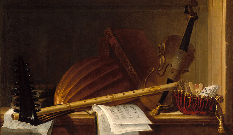 Still life with musical instruments