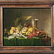 © Residenzgalerie Salzburg, Aufnahme Fotostudio Ulrich Ghezzi, Oberalm Stillleben, Frühstück mit Champagnerglas und Pfeife
