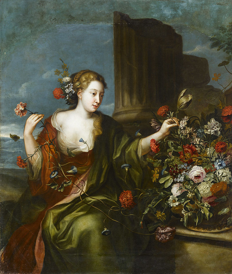 Damenbildnis mit Blumen (Allegorie des Frühlings)