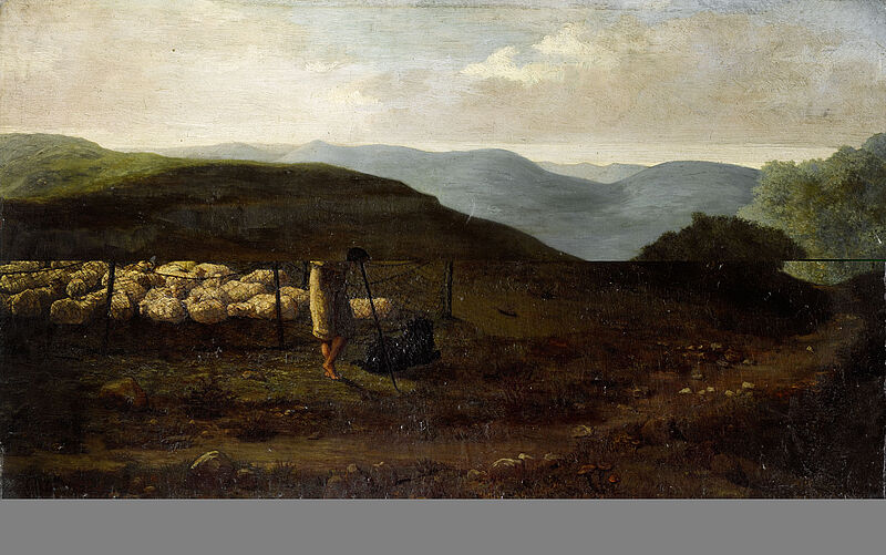Mountain Landscape with Shepherd