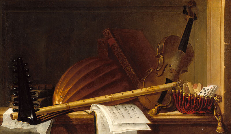 Still life with musical instruments