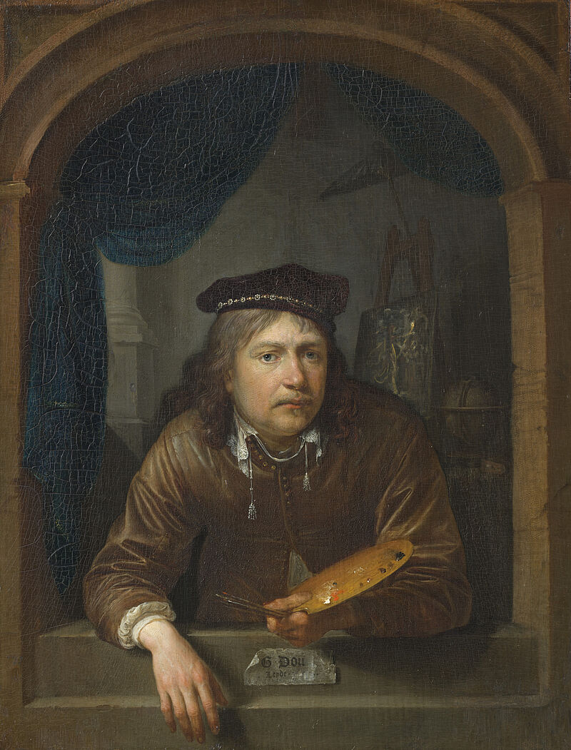 Self-portrait in a Window