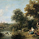 River Landscape with Figures