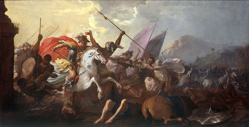 Hl. Jakobus d. Ä. in der Schlacht von Clavijo/Clavigo