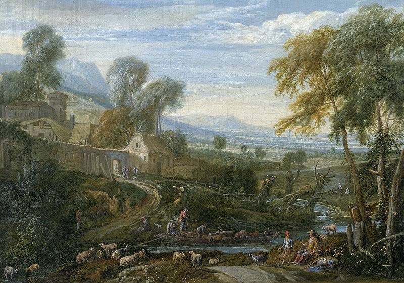 Landscape with Shepherds and Flock