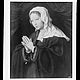 Wolfrum glass plate - Joos van Cleve, The Virgin praying, Inv.-no. 560
