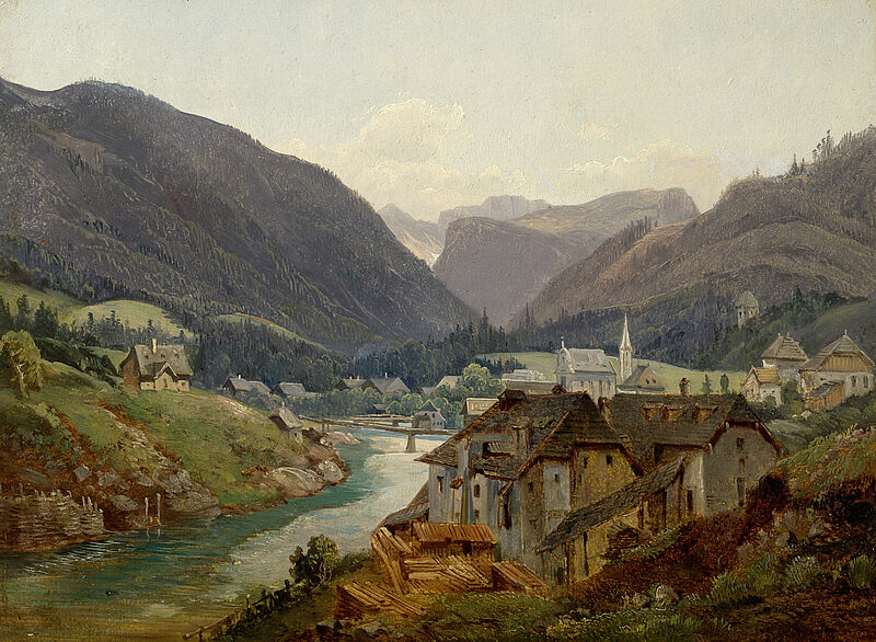 View of Ischl from the West (Lauffen near Ischl)