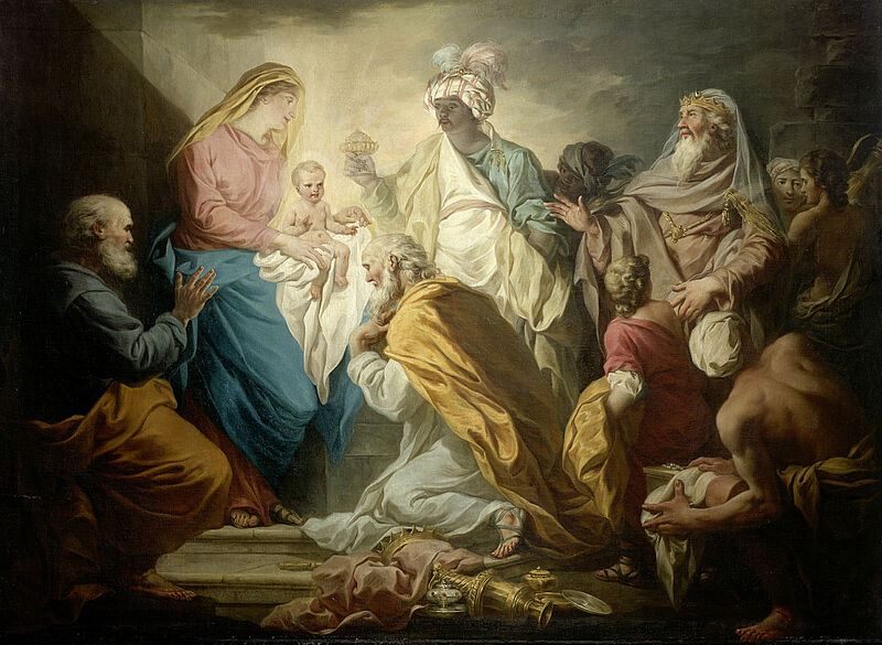 Adoration of the three Magi