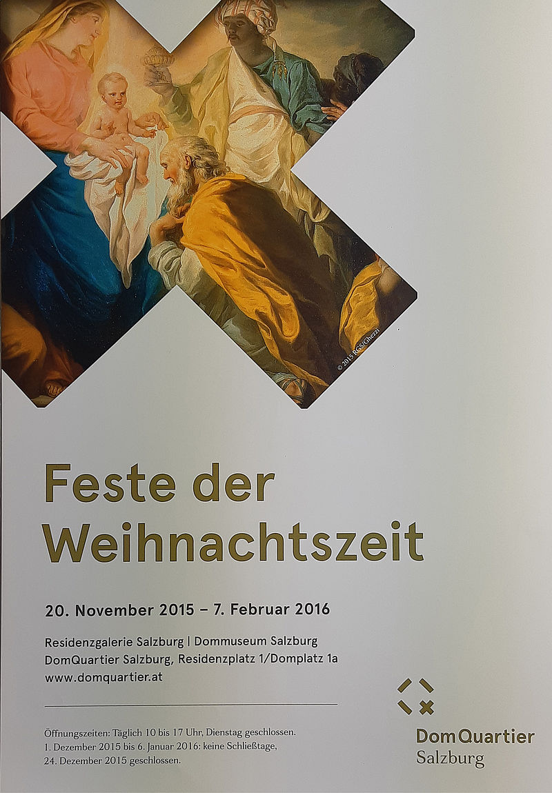Feste der Weihnachtszeit 20.11.2015-7.2.2016
(Christmas Season Celebrations 20.11.2015-7.2.2016)
