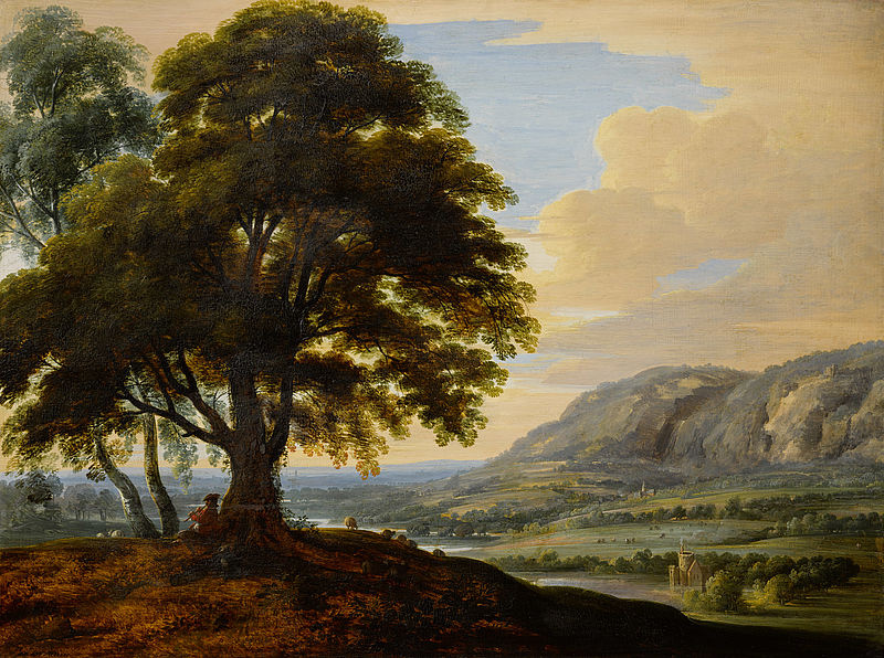 Landscape with shepherd