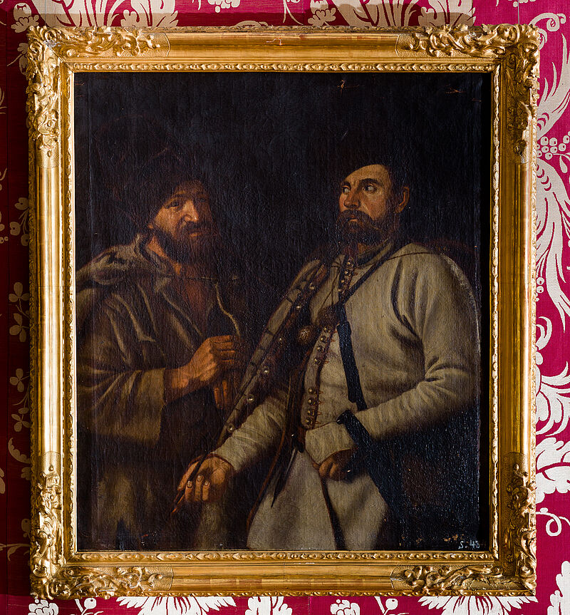 Rauchende ungarische Bauern